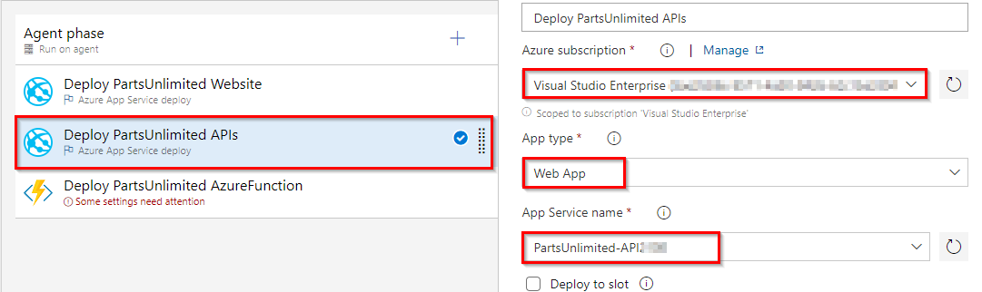 PartsUnlimited API