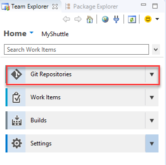 Select the VSTS repo